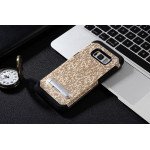 Wholesale Samsung Galaxy S8 Pixel Armor Hybrid Kickstand Case (Champagne Gold)